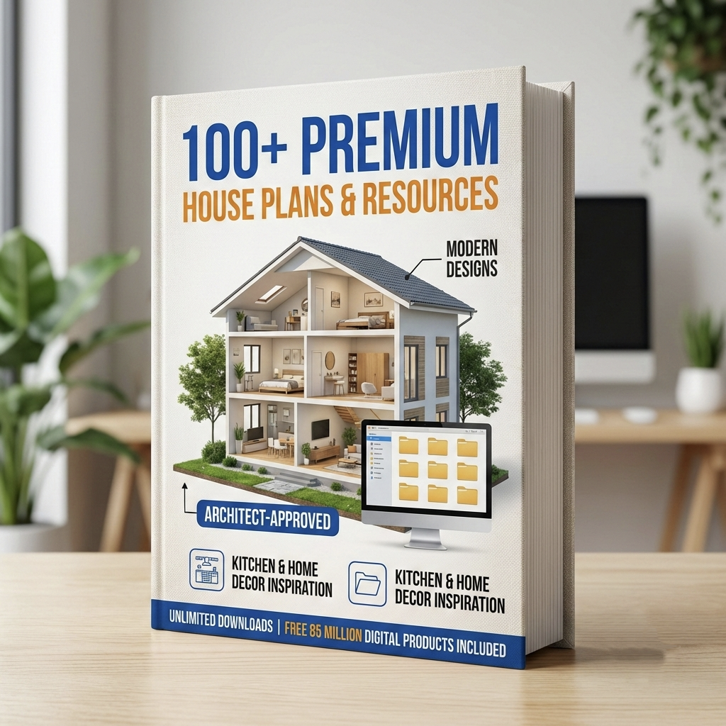 100+ Premium Home Plans Pack With 3D and Editable CAD File
