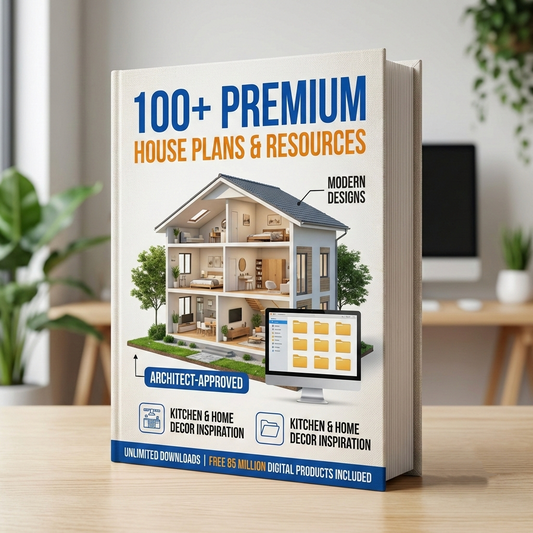 100+ Premium Home Plans Pack With 3D and Editable CAD File